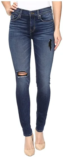 Women Clothes Popular Denim Spandex Cotton Leisure Jeans with Ripped