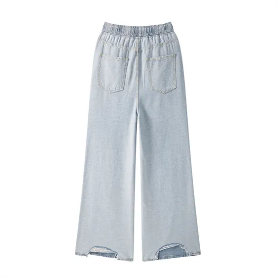 Ripped Patchwork Distressed Beggar Jeans Mens High Street Washed Denim Pants Streetwear Casual Straight Trousers Men