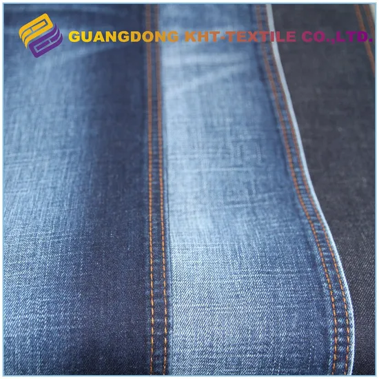 9.1oz Cotton Polyester Spandex Twill Dobby Denim Fabric for Jacket