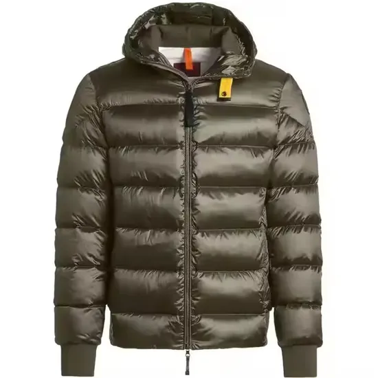 Shiny Hooded Down Outdoor Winter Men Casual Hooded Puffer Jacket