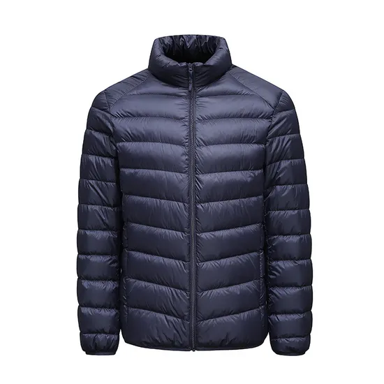 Chic Mirror Finish Jacket Featuring Custom Label Down Coat for Fashionistas