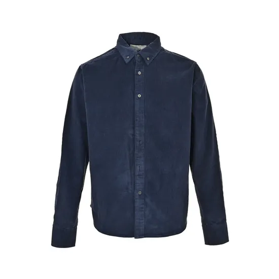Corduroy Embroidered Shirt Fashion New Men′s Shirt