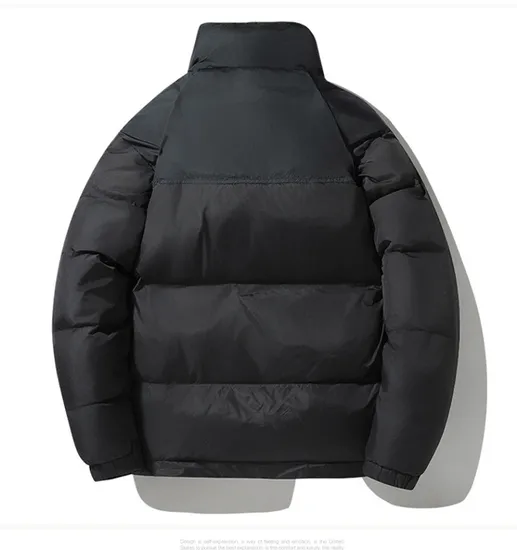 OEM Northern Short Down Jacket White Cotton Fleece High End Thick Coat for Men and Women Couples in Winter