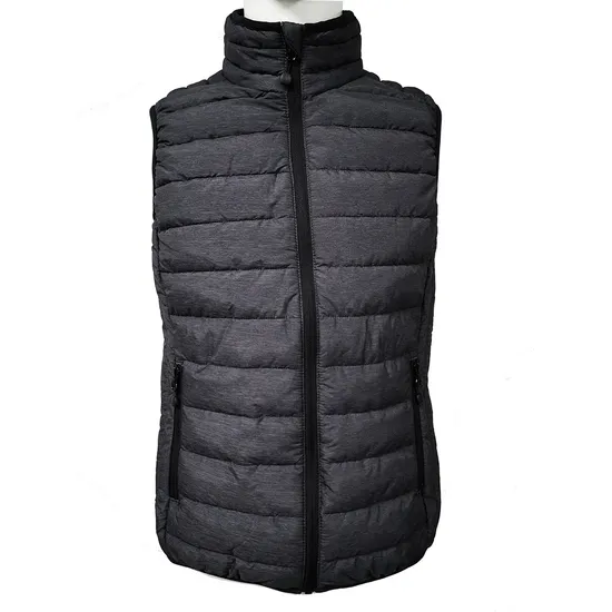Pongee Water Repellant Fake Down Outdoor Jacket, Winter Jacket, Men Jacket, Waterproof Jacket, Outdoor Wear, Winter Clothing, Hybrid Softshell Padding Vest
