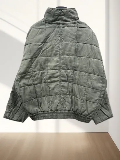 Best Selling Women′s Washing Garment Dying Unique Quilted Pad Jacket Outwear