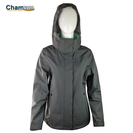 Women′s Casual 3 in 1 Jackets with Detachable Hood