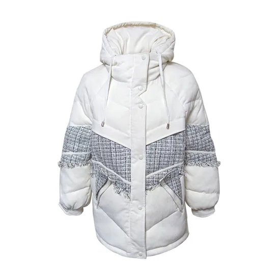 Splicing Cotton-Padded Jacket for Women