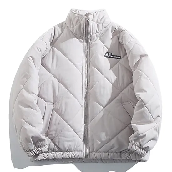 Mens Diamond Quilted Lightweight Puffer Jacket Spring and Winter Padded Coat