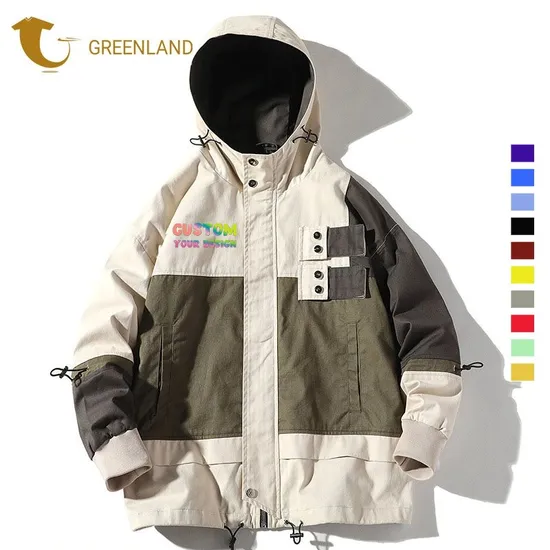 Factory Supply New Fashion Windproof Jacket Customized Logo Cotton Twill Men Fashion Warm Jacket