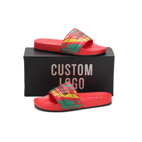 Henghao OEM Foam Custom Slide Men Summer Sports Beach Non-Slip Slippers 2025