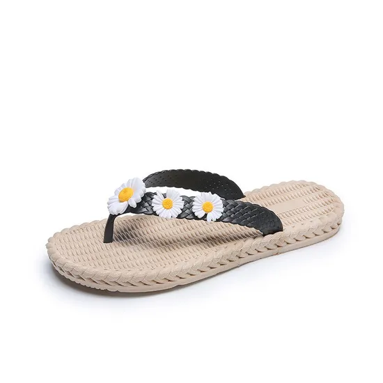 New Flowers Summer Fashion Herringbone Slippers for Women