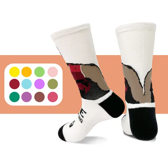 Wholesale Men Custom Logo Unisex Socks Basketball Sports Athletic Terry Crew Socks