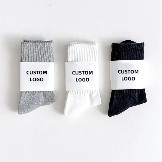 Top Quality Classic Custom Pilates Sock Men Women 100% Cotton Daily Sports Fashion Crew Ankle Socks