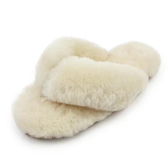 Luxurious Sheepskin Indoor Slippers - Ultra-Soft Winter Warm House Shoes for Men and Women