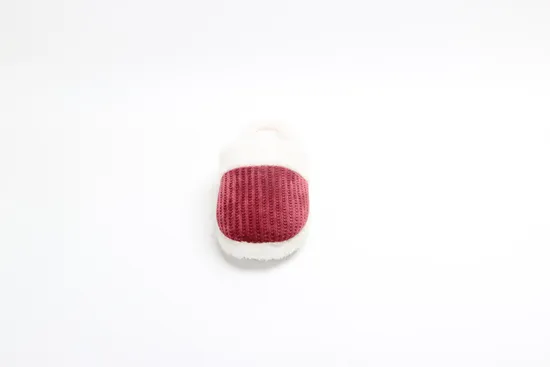 Shearling Scuff Fur Cashmere Indoor Slippers Bordeaux 3A313-01