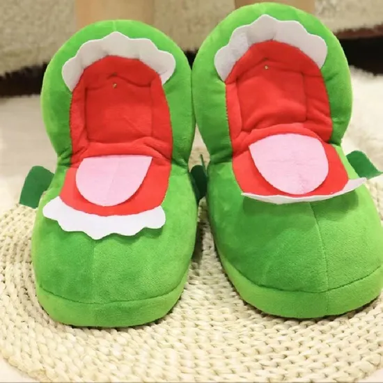 Cute Animal Design Slipper of Shoe Footwear Plush Indoor TPR Wholesale POM