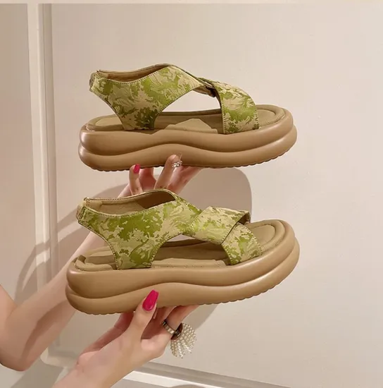 Chinese Ancient Style Sexy Womens Summer Flat Casual Hiking Sandals Shoes