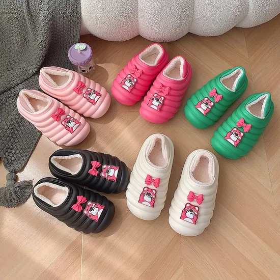 Women Clogs Warm Mules House Slippers Indoor Outdoor Warm Winter Garden Shoes