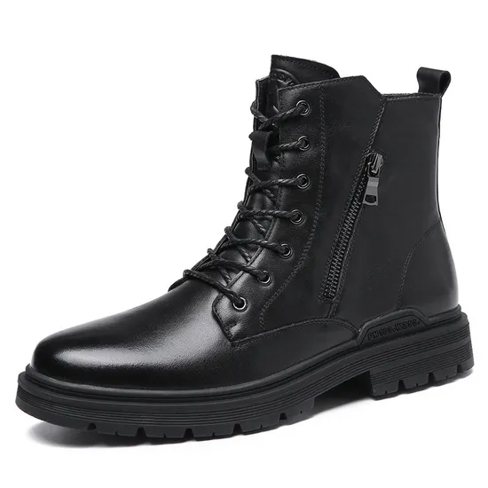 Leather Boot Men Shoes Fashion Boot Footwear