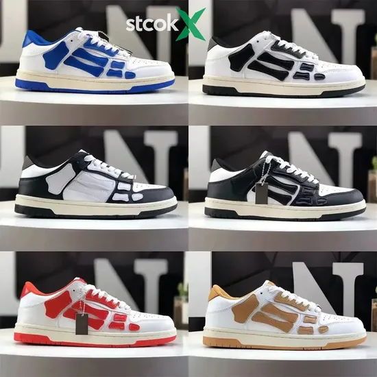 Original Shoes Women Designer Bones Leather Sneakers High Quality Skeleton Brand Wholesale