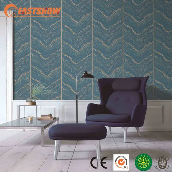 Wholesale PVC Home Decor Water Proof 3D Vinyl Deerskin Velvet Wallpaper