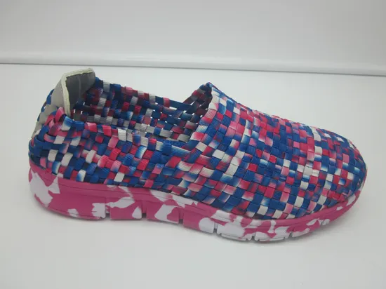 Hand Made Elastic Slight Woven Shoes for Women
