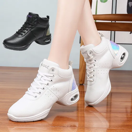 Lightweight Comfortable White Cheerleading Shoes Athletic Shoe Training Shoes for Competition