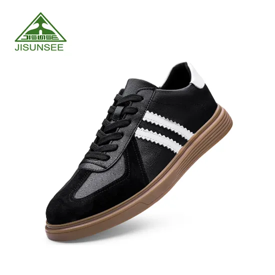 Customized Professional Man Shoe Leather Rubber Casual White Black Training Shoes Best Quality