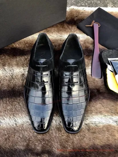 Brand Top Quality Replica Leather Shoes Crocodile Leather Shoes Ostrich Leather Shoes
