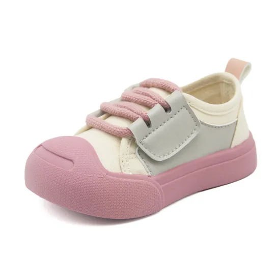 Sweet Color Children′s Shoes Spring Children′s Canvas Shoes Low Top 2024 Baby Kindergarten Indoor Shoes for Boys and Girls Casual Shoes