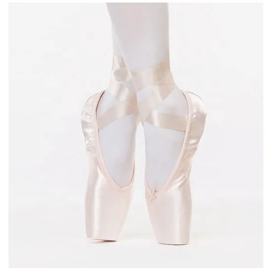Professional Pointe Ballet Shoes in Shiny Satin for Adults