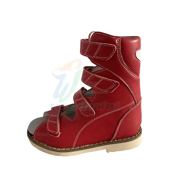 Orthopedic Red Non-Slip Shock-Absorbing Orthopedic Shoes for Children