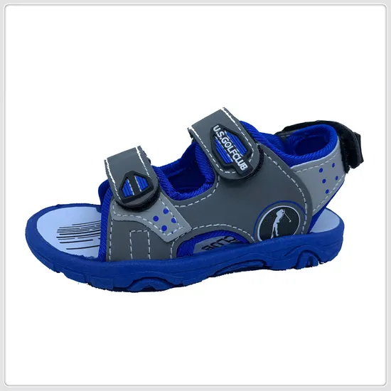 Boy Sports Sandal Shoes PU Upper PVC Injection Outsole Injection Shoes for Children