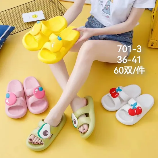Candy Colorful Lady EVA Sole Shoes 2024 Summer