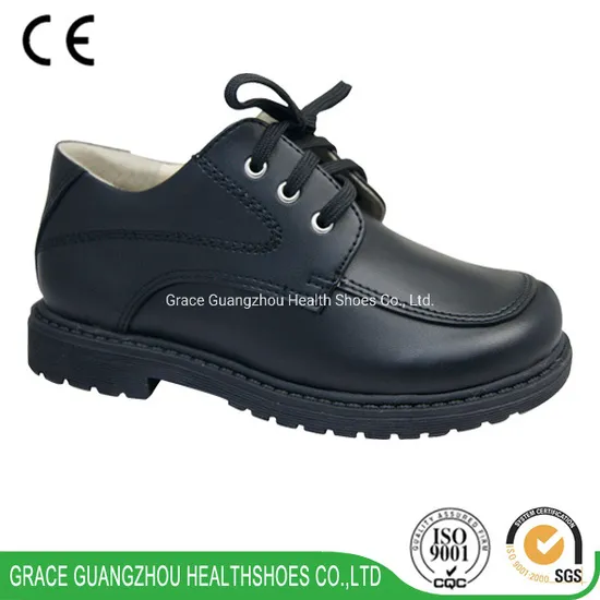 Leather School Shoes Kids Prevention Flat Foot & Posture Student Comfort Shoes