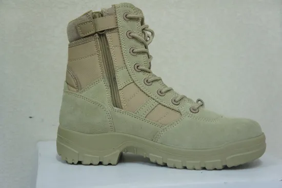 Military Style Boots Genuine Cow Leather Waterproof Desert