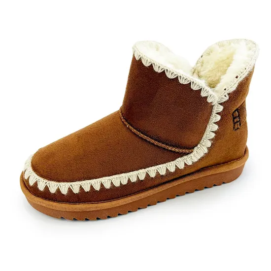 Festive Women′s Sheepskin Snow Boots