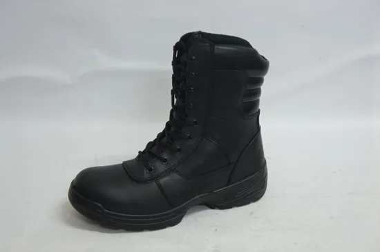 China Manufacturer High Ankle Black Jungle Genuine Boots