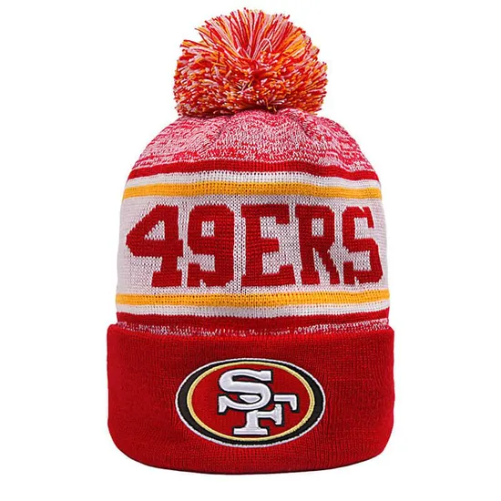 Brands Officially Licensed Factory Top Quality Classic Embroidered Football Club Knitted Pompom Beanie Hat