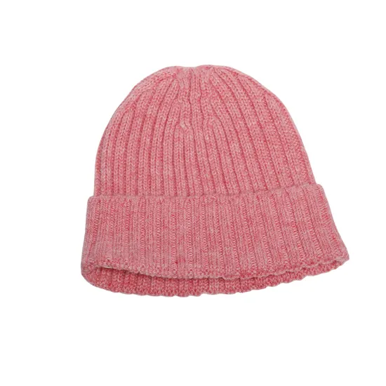 Pink Classical Pattern Warm Winter Cold Beanie Knitted Hat Beanie with Customized Logo (JYH-CH8470)