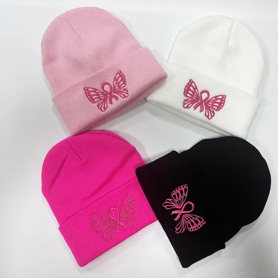 Custom Jacquard Logo Winter Knitted Beanie Hat for Unisex Add Your Own Design
