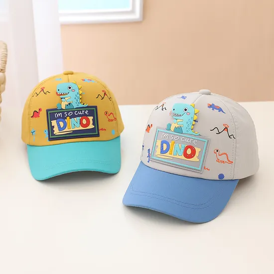 Cartoon Dinosaur Baby Hat Soft Cotton Boys Girls Baseball Cap Summer Outdoor Infant Girls Sun Hats
