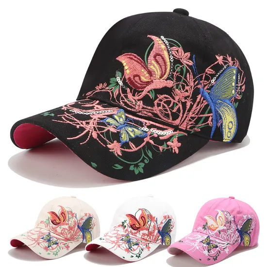 Wholesale Women Embroidered High Quality Cotton Custom Sports Baseball Cap