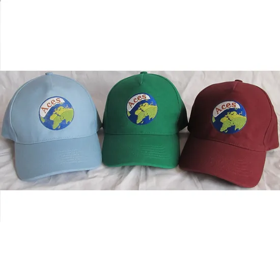 Zp032 Sky Blue 5 Panels Brushed Cotton Baseball Hat