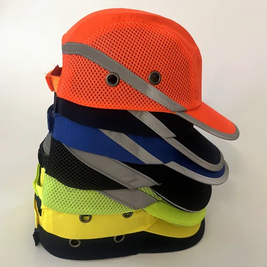 Armor Safety Bump Cap Black/Red with Reflectve Tape for Day/Night Use