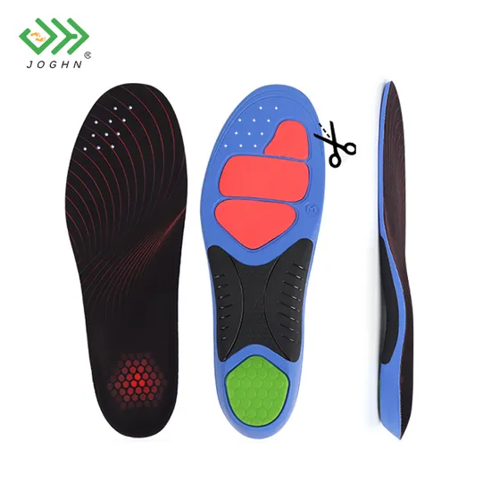 Joghn Sneaker Insoles Sport Comfort Custom Insole PU Basketball Running Shoes Insole