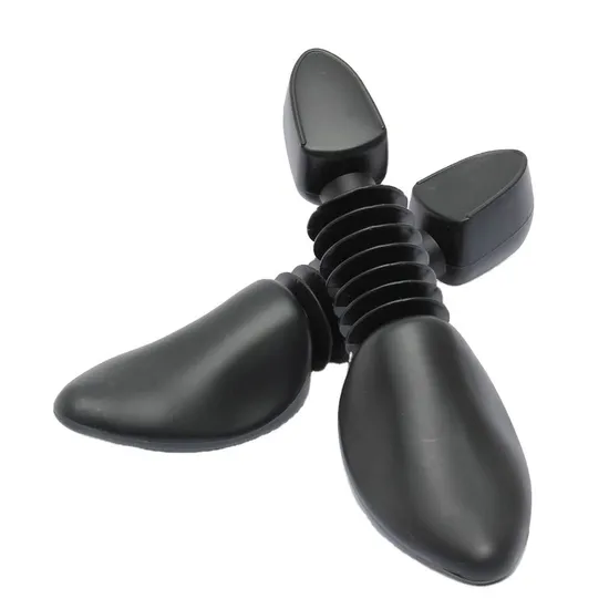 Black Blow Mould Type Mens Plastic Custom Shoe Trees