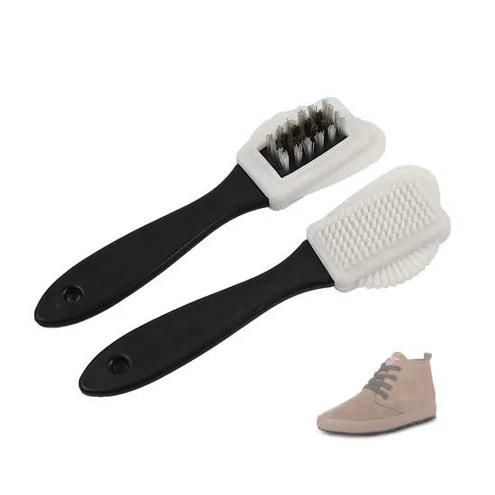 Multifunctional 4 Sides Plastic Rubber Brush for Suede Nubuck Shoes