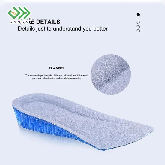 Joghn Height Increase 3cm Heel Insoles for Back Pain Height Increase Insole