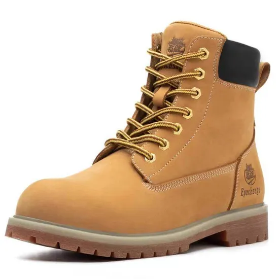 Work Boots, Comfortable Full-Grain Leather Industrial & Construction Boots, Slip Resistant, Safety Boots, Industrial Boots